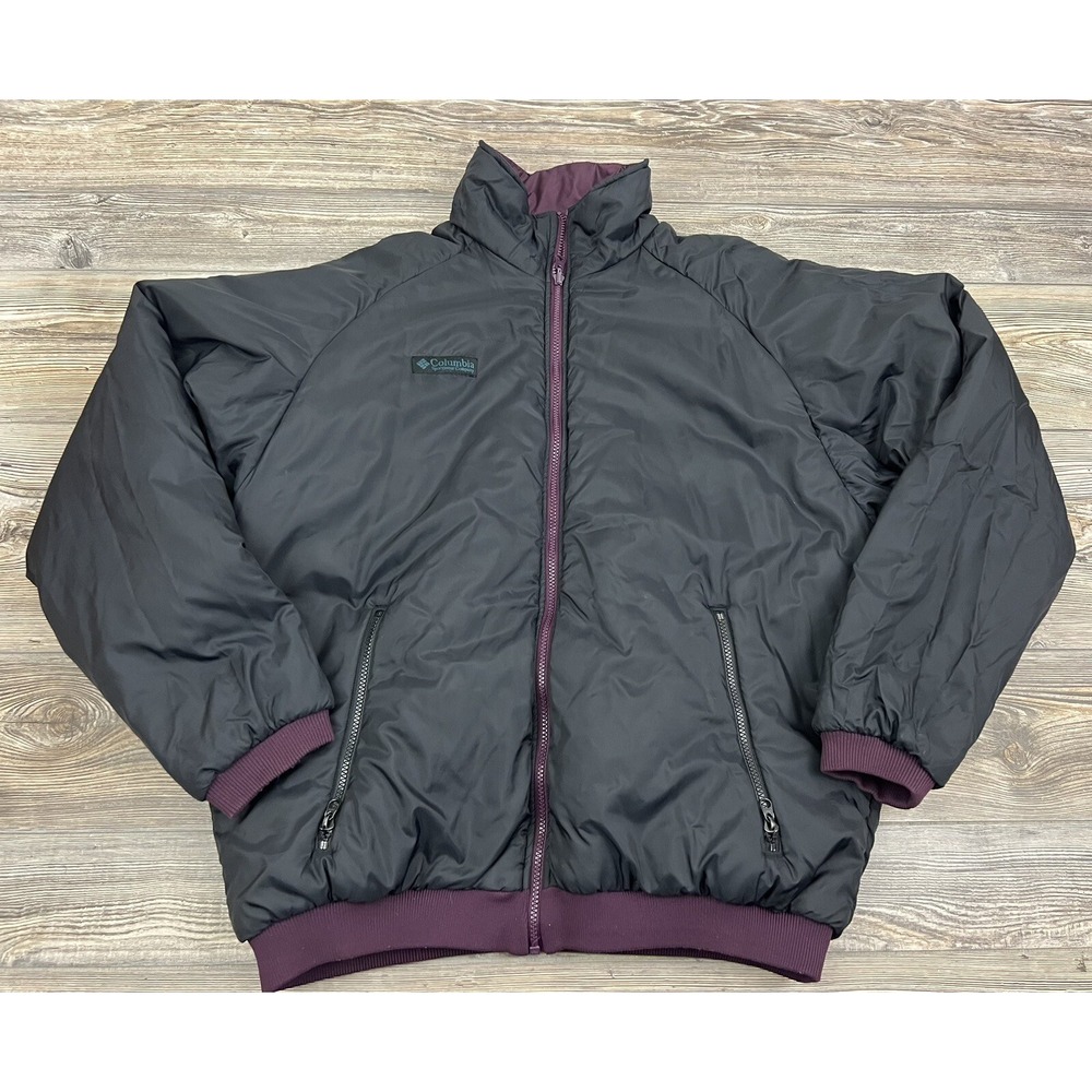 COLUMBIA Sportswear Co. Men's Reversible Bomber Jacket Full Zip Size Large TALL